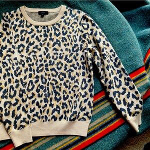 Vintage J. Crew Leopard Sweater